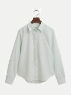 GANT Popeline Bluse mit Streifen 355-FADED MINT bei Robert Ley