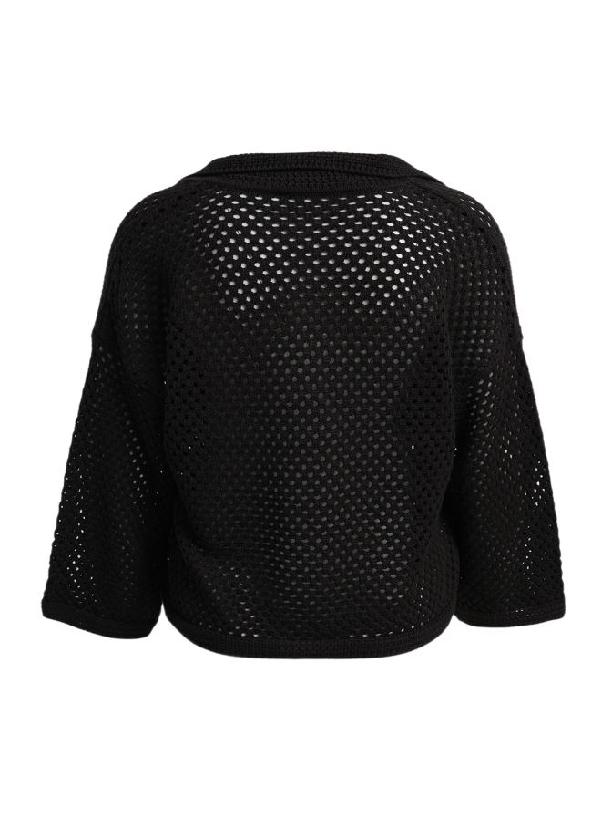 Smith & Soul Häkel- Pullover mit Polo- Kragen bei Robert Ley