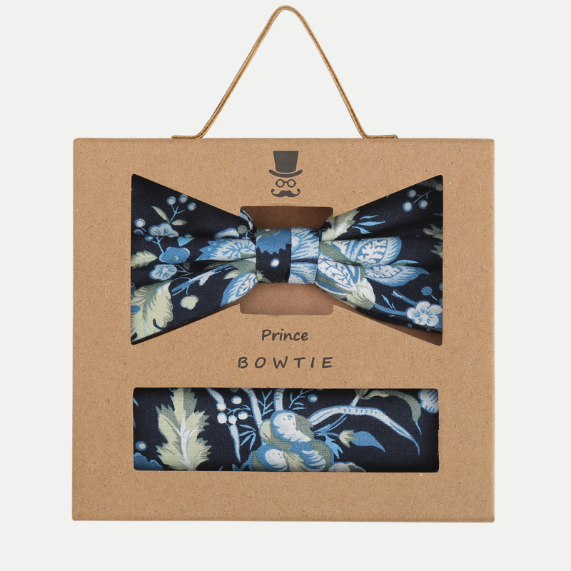 Prince Bowtie Herren Set Fliege und Einstecktuch bei Robert Ley