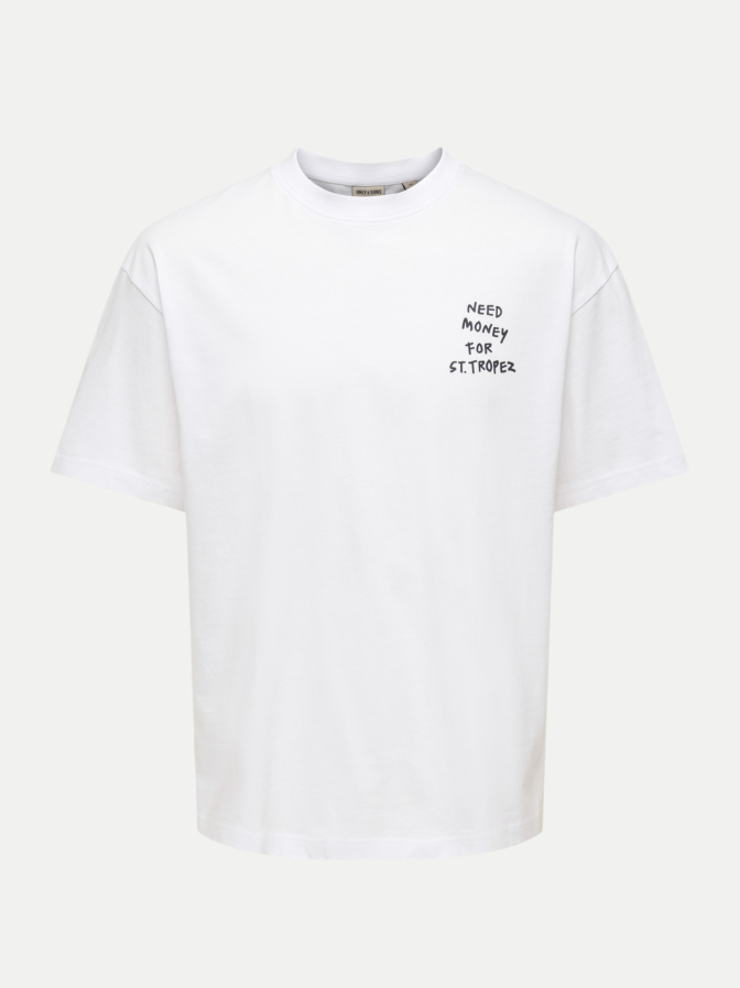 Only & Sons T-Shirt mit Schriftzug bei Robert Ley