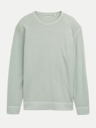 Tom Tailor Langarmshirt mit Waffelstruktur 12792-soft greyish green bei Robert Ley