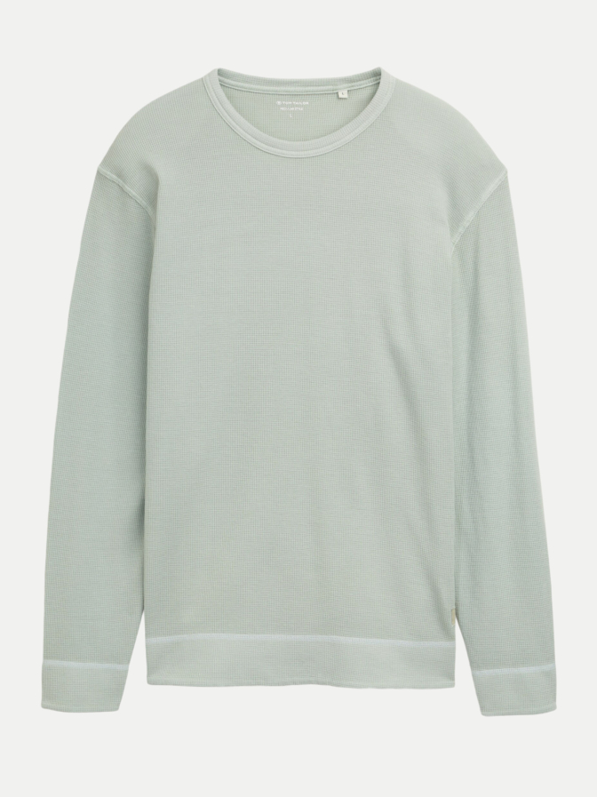 Tom Tailor Langarmshirt mit Waffelstruktur bei Robert Ley