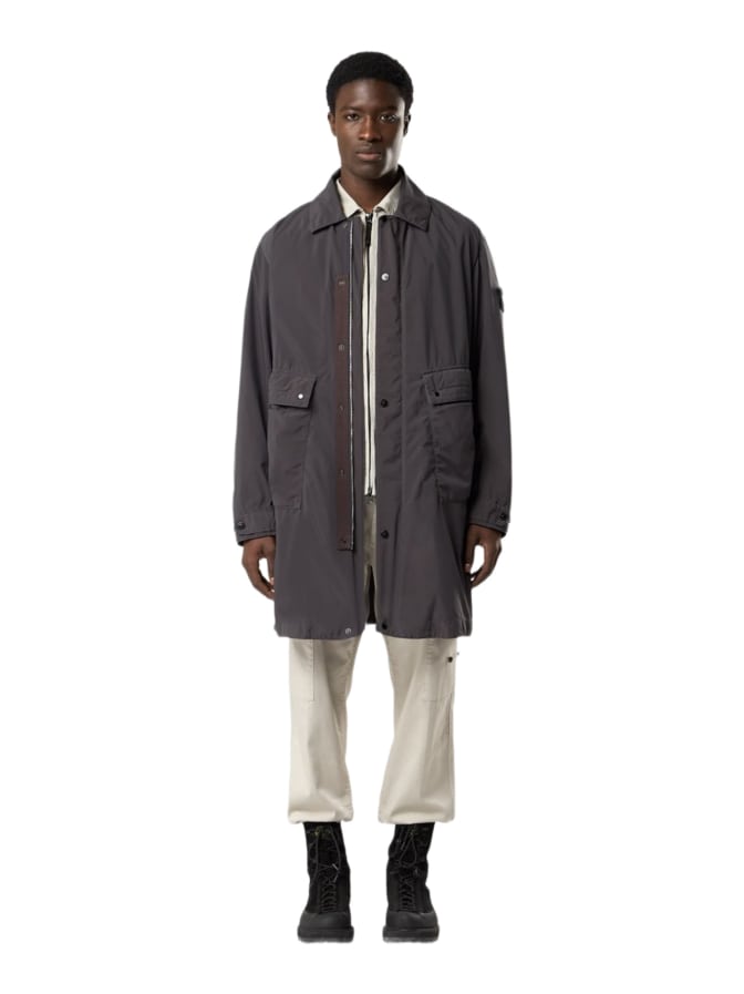 STONE ISLAND Canvas-Mantel mit Logo-Badge bei Robert Ley