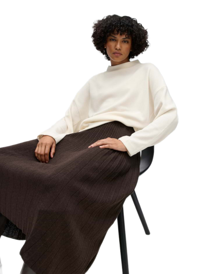 Opus Sweatshirt Gemse in samtiger Cord Optik bei Robert Ley