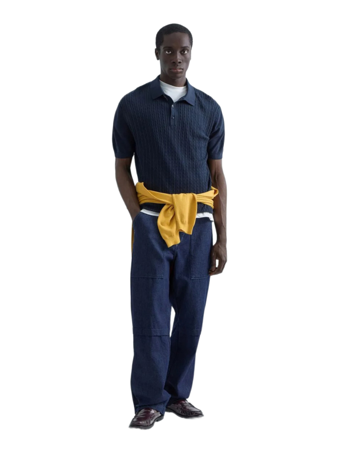 Replay Strick-Polo mit Zopfmuster bei Robert Ley