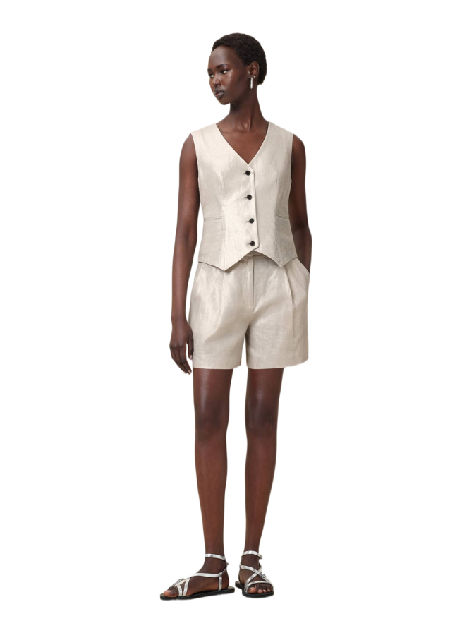ALLSAINTS Relaxed-Fit Leinenweste Averie bei Robert Ley