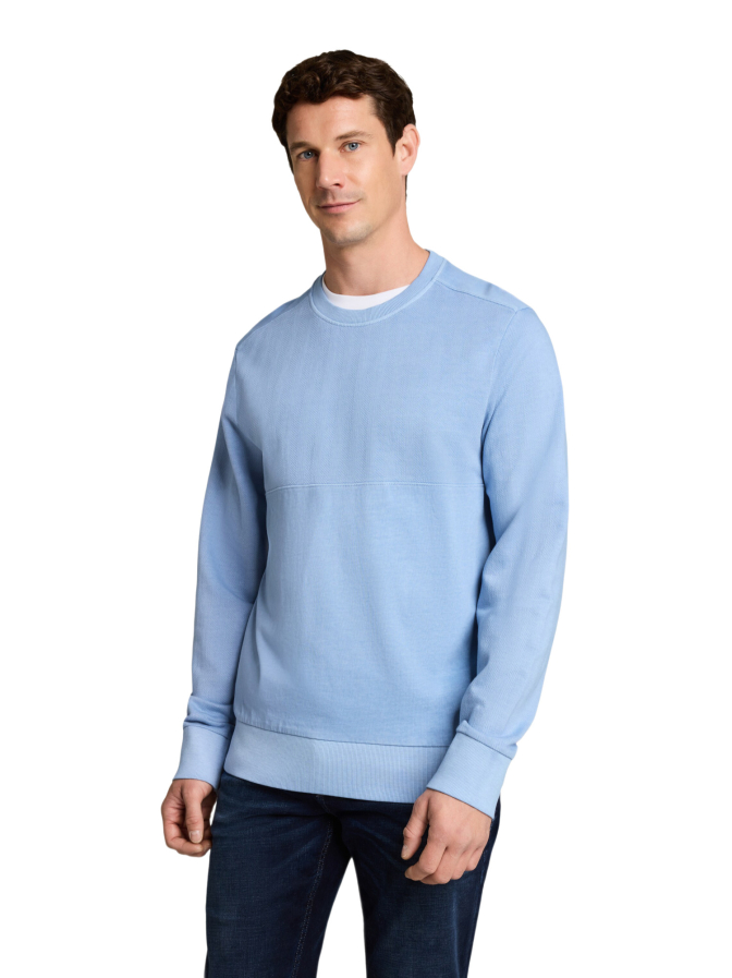 Tom Tailor Casual Sweatshirt mit Fischgrät-Struktur bei Robert Ley