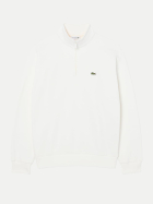 Lacoste Sweatshirt aus Fleece mit Troyer Kragen 70v-flour bei Robert Ley
