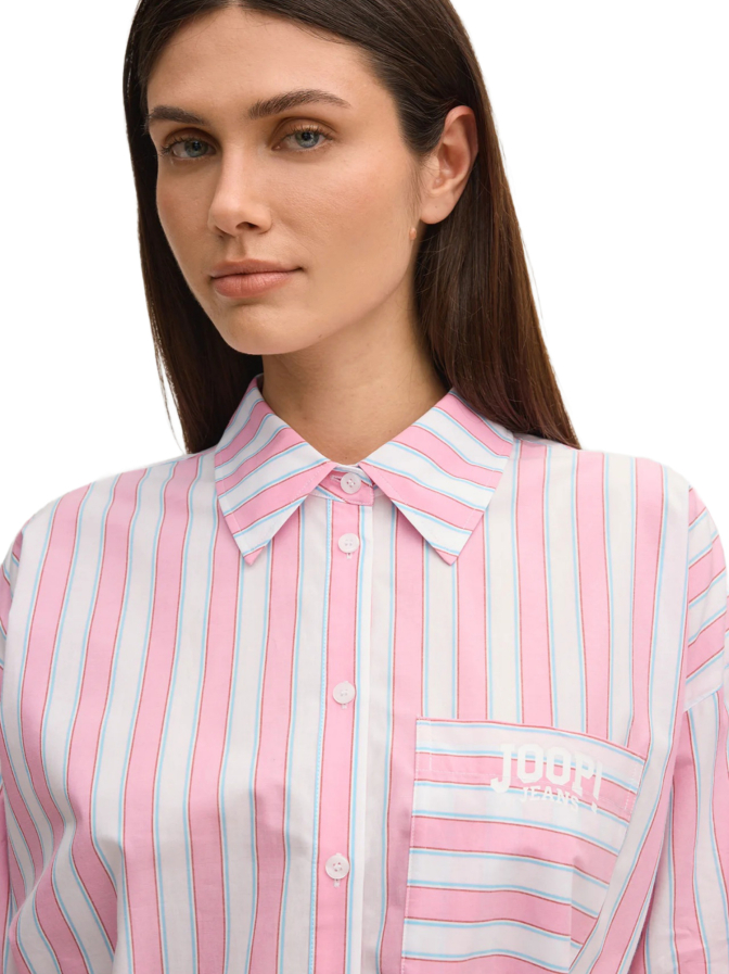 JOOP! JEANS Gestreiftes Hemdblusenkleid bei Robert Ley