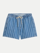 Marc O'Polo DENIM Gestreifte Shorts relaxed 4928-Medium Blue_Multi_01 bei Robert Ley
