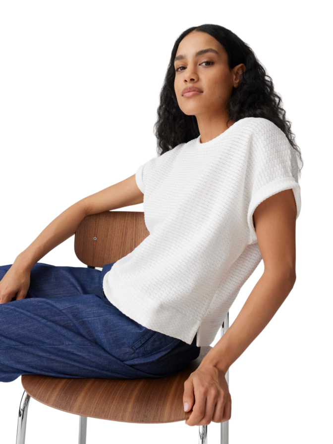 Opus Jerseyshirt Sishell in Wabenstrickmuster bei Robert Ley