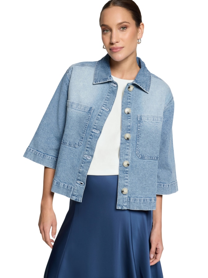 Zero Jeansjacke mit 3/4 Arm bei Robert Ley