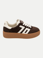 Back 70 Sneaker XXL STAR VELVET velour coffee bei Robert Ley