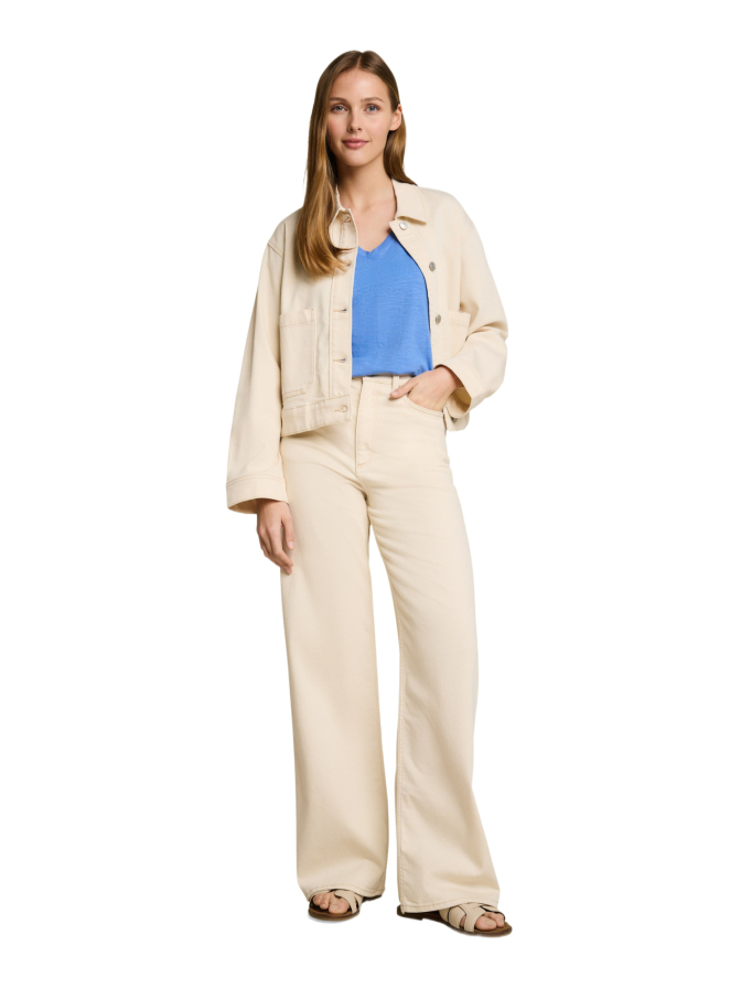 Tom Tailor Denim Basic T-Shirt mit V-Ausschnitt bei Robert Ley