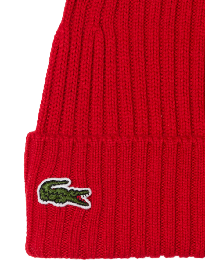 Lacoste Beanie mit Logostickerei bei Robert Ley