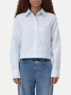 Closed Kurze Bluse gestreift 585-Powder blue bei Robert Ley