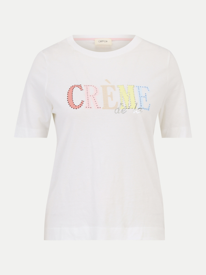 Cartoon T-Shirt mit Schriftzug bei Robert Ley