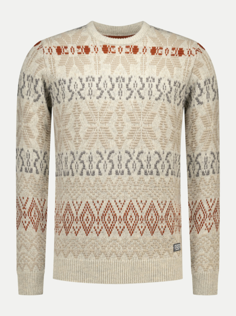 NZA New Zealand Auckland Strickpullover mit Allover-Print bei Robert Ley