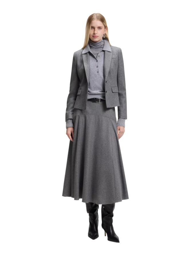 BOSS Black Slim-Fit Blazer Jia aus meliertem Flanell bei Robert Ley