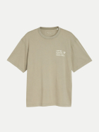 Tom Tailor Denim T-Shirt mit Schriftzug 37017-dark sage green bei Robert Ley