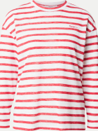 Pepe Jeans Gestreiftes Langarm-Shirt 264-ROYAL RED bei Robert Ley