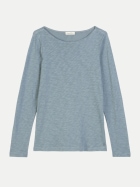 Marc O'Polo Langarm-Shirt mit U-Boot-Ausschnitt 4742-Slate Blue bei Robert Ley