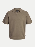 JACK & JONES Gestricktes Poloshirt 176633-Morel bei Robert Ley