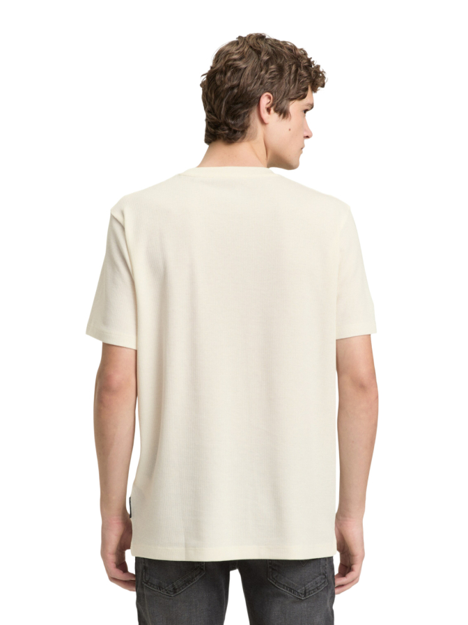 Tom Tailor Denim T-Shirt in Waffel-Optik bei Robert Ley