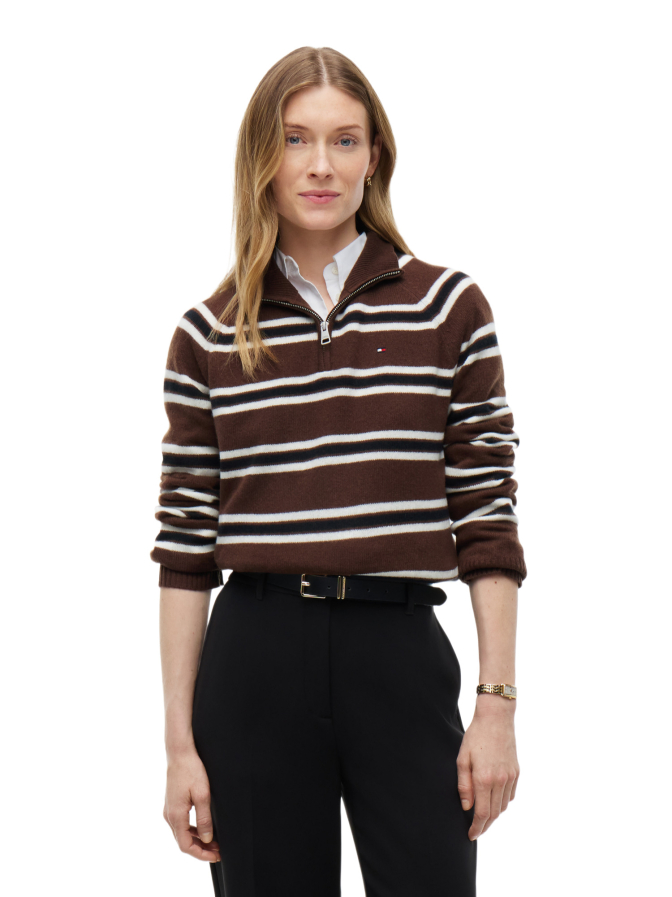 Tommy Hilfiger Strickpullover mit Streifen-Muster bei Robert Ley