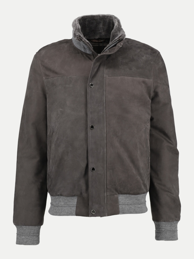 Manzoni 24 Lederblouson mit Lammfell bei Robert Ley