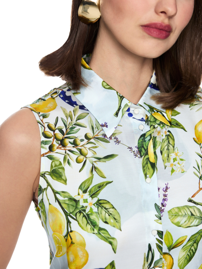 Marc Cain Kleid mit Zitronen-Oliven-Print bei Robert Ley