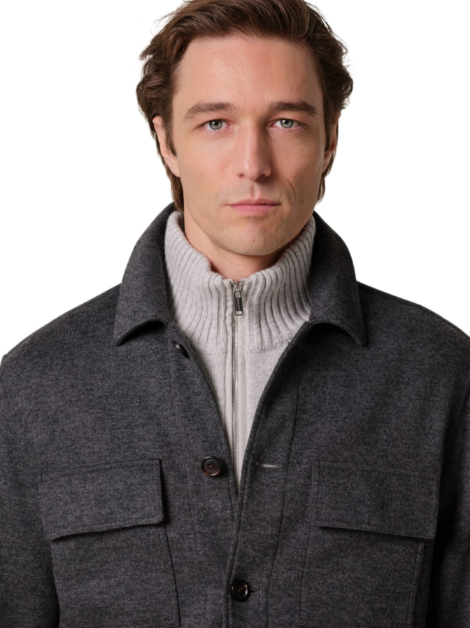 PROFUOMO Knitted Overshirt bei Robert Ley