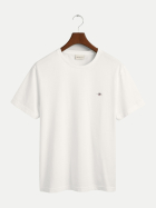 Gant T-Shirt mit Logostickerei 110-WHITE bei Robert Ley