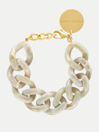 Vanessa Baroni Flat Chain Armband snow green marble bei Robert Ley
