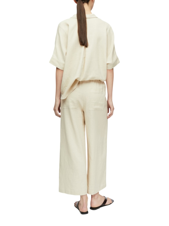 Comma Wide-Leg Hose aus Leinen-Mix bei Robert Ley