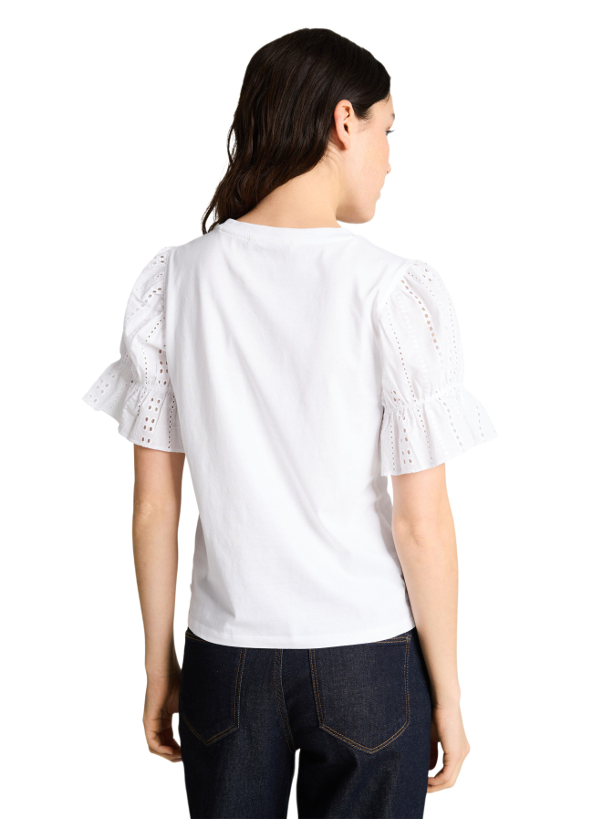 Tom Tailor Denim Loose Fit T-Shirt mit Lochstickereien bei Robert Ley