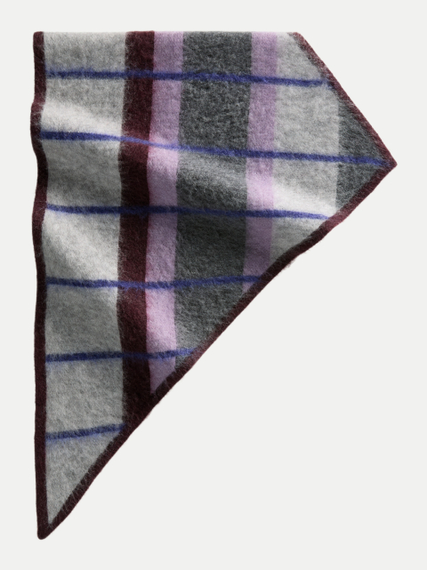 Marc O'Polo DENIM Jacquard-Dreieckstuch aus kuscheligem Schurwolle-Mohairwolle-Mix bei Robert Ley