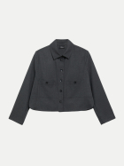 s.Oliver BLACK LABEL Flanell-Jacke 95W1-GREY/BLACK bei Robert Ley