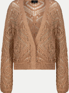 Monari Ajour Strickjacke 546-biscotti bei Robert Ley