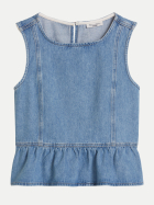 Marc O'Polo DENIM Jeansbluse Ärmellos 4928-Medium Blue_Multi_01 bei Robert Ley