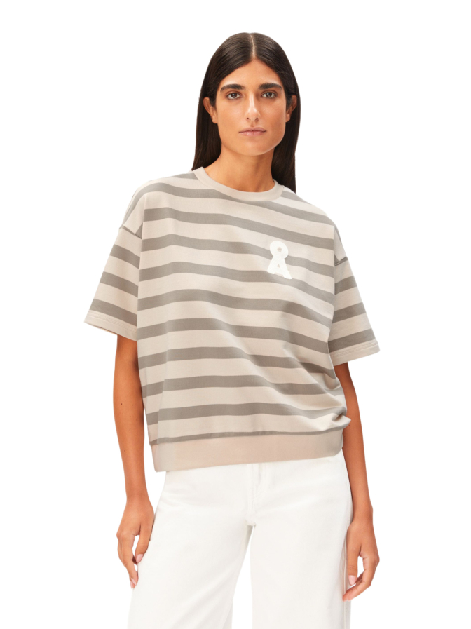 ARMEDANGELS Kurzarm-Sweater BAMIKAA STRIPE bei Robert Ley