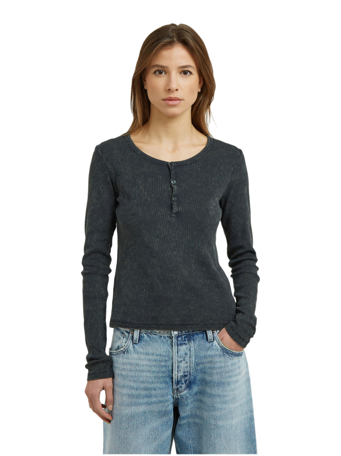 G-STAR RAW Langarmshirt mit Henley- Ausschnitt bei Robert Ley