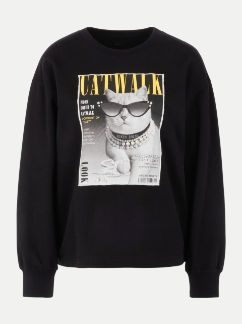Marc Cain Sweatshirt mit ikonischem Print bei Robert Ley