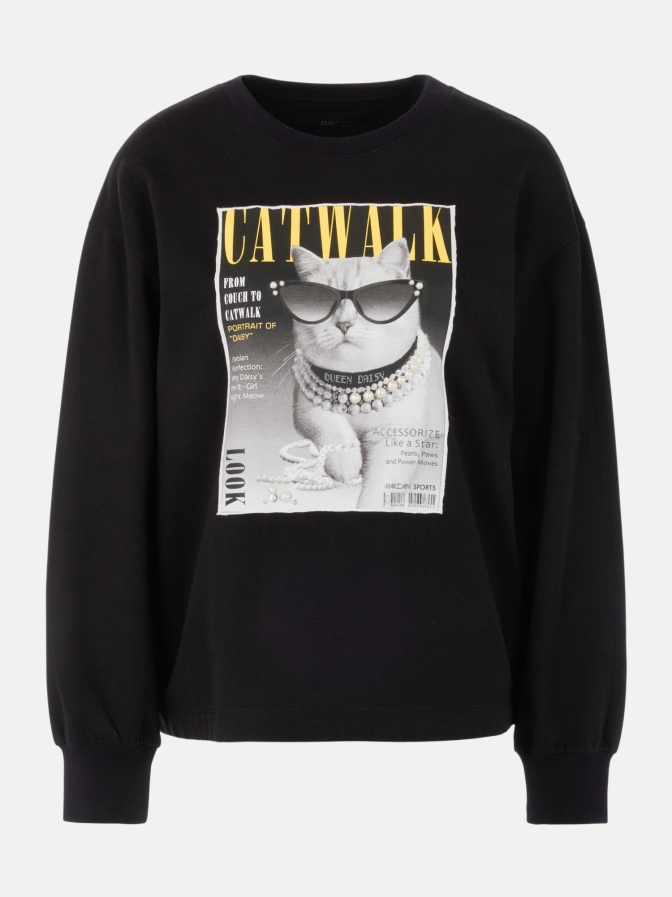 Marc Cain Sweatshirt mit ikonischem Print bei Robert Ley