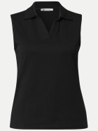 Street One Top mit Polokragen 10001-Black bei Robert Ley