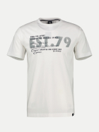 Lerros T-Shirt mit Print 103 BROKEN WHITE bei Robert Ley