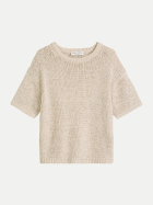 Marc O'Polo Kurzarm Pullover Loose aus Bändchengarn 0924-Grey Silk bei Robert Ley