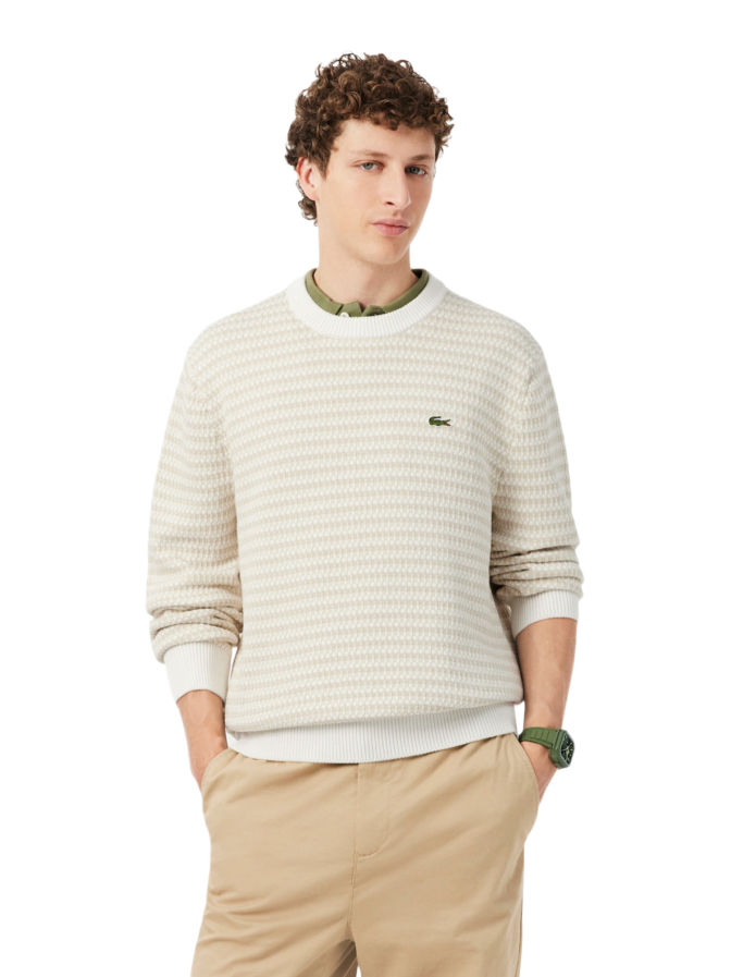 Lacoste Strickpullover aus Baumwolljacquard bei Robert Ley