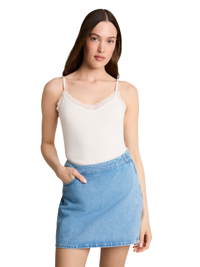 Tom Tailor Denim Top mit Spitzen-Detail bei Robert Ley