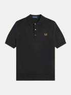 FRED PERRY Strick-Poloshirt 198-black bei Robert Ley